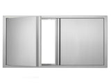 BBQ Access Door, 914x610 mm Double Outdoor Kitchen Door, Stainless Steel Flush Mount Door, Wall V952-SMABSCJMYS366SI1RV0