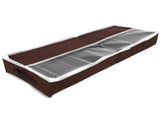 Waterproof Shoes Storage Box with Zipper PVC Cover Shoe Organizer Boxes Adjustable DividersL V1294-YM0901-3117200150411