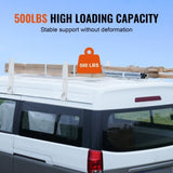 2-Bar Van Roof Ladder Rack Alloy Adjustable 47.2"-78.7" for Full-Size Vans V952-XSHCH250039645AC2V0