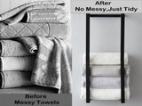 Towel Rack for Rolleds, Rack for Bathroom,Wall Mounted Metal Bathroom Organizer, Bath V1369-AZ3-W-06389