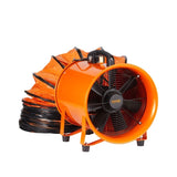 Portable Ventilator, 304.8mm/12inch Heavy Duty Cylinder Fan with 10m Duct Hose, 367W Strong Shop V952-BXS550W1012IN2YW8V3