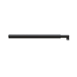 110x200cm Glass Shower Screen with Black F-Brackets and Square Pole V63-925361