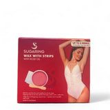 150g Sugaring Wax with Rose Oil - Reusable Strips - Home Hair Removal Kit V238-SUPDZ-40917149417552