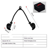Tricep Rope with Ergonomic Handles, 32 Inch Tricep Pull Down Rope for Cable Machine, Pulley System, V1192-AZ-W-3931