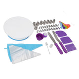 Cake Turntable Set Decorating Table Decorating Piping Nozzle Silicone Bag DIY Baking Set V1294-YM0626-3118220306711
