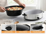 Devanti 6.5L Slow Cooker Electric Multi Cooker with 3 Heat Settings and Keep Warm Function SC-3G-6L-SI