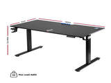 Artiss Electric Standing Desk Height Adjustable Gaming Desk Home Office 140cm HASD-ET156E-GAME-BK-AB