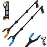 38" Extra Long Grabber Reacher Tool 2 Pack Extra Long Foldable Reacher Grabber Pickup Tools with V1107-108-56516