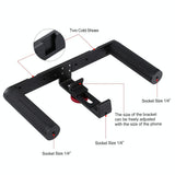 4-In-1 Vlogging Kit With Led Light Microphone Tripod And Stabilizer PRL-4203TKP