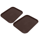 2Pcs Fast Food Tray Stackable Rectangular Light Weight Anti Slip PP Food Service Tray for V1294-YM0523-3118220048513