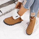 Women's Waterproof Snow Boots, Warm Fleece-Lined Winter Boots with Non-Slip Outdoor Sole for Cold V1189-LC-DG-00235