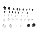 44PCS Nut and Bolt Thread Checker Aluminum High Accuracy Bolt Nut Identifier Gauge with Storage Box V1294-YM0710-3114230154011