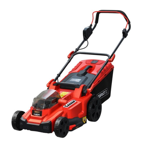 Giantz Lawn Mower 37cm Cutting Width Cordless 40V Electric Lawnmower MOWER-LI37-N-RDBK