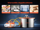 18.93 L Vacuum Chamber with Pump, 3.5 CFM 99 L/min, Single Stage Vacuum Pump, Stainless Steel V952-ZKBYZKTTZDJ1B45UM001V3