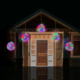 LED Twinkle Petal Balls 10cm 5-Pack Cool-Warm White or Multicolor - Multicolor V720-XL0992