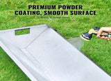 Livestock Feeding Trough, 22 Gallon Capacity, 45" Hay Feeder, Heavy Duty Steel Livestock Trough, V952-SCWSQCSWSQ45LEOTGV0