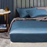 Ramesses 1500TC Elite Egyptian Cotton Sateen Fitted Sheet Combo Set Classic Blue Single V442-KIT-FITTEDSS-1500TCEGYPTIANC-CBLUE-SB