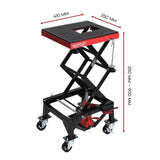 Motorcycle Scissor Lift Stand 136kg Hydraulic Motorbike Lifter Dirt Bike Jack V379-MOTOSCRLIFT001