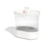 Rice Bucket Damp Proof Sealing Thickened PP PET Grain Storage Tank for Home Flour Dog Food L White V1294-YM0626-3118230011812