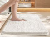White 60*90cm Luxury 3.5cm Shag Bath Mat Silver Ion Antibacterial Technology Quick Dry Non-Slip V888-ELOSUNG46444