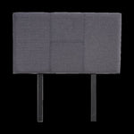 Linen Fabric Single Bed Headboard Bedhead - Grey V63-800817