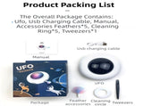 Smart Electric UFO Automatic Cat Toy - Self-Playing Teaser with 5 Rotating Feathers & Intelligent V888-ELOSUNG42779