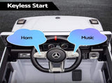 Kids Electric Ride On Car G63 Toy Cars Remote Control White RCAR-AMG63-LS-WH