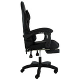 Sarantino Cueva Reclining High Back Office Gaming Chair Black Retractable Footrest Computer Sea CHR-ASA-CUE-BK