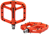Extra Large MTB Flat Pedal Orange Nylon Composite 208g Stud Pin Grips ORANGE Rockbros V382-ORANGERBPEDAL