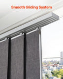 VEVOR Panel Track Blinds Extendable Track 116 cm to 218 cm W Trimmable Dark Gray V952-MBGDBYCW45884QXE6V0