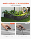 Metal Raised Garden Bed, 6 x 3 x 1.5 ft Outdoor Galvanized Box, with Open Bottom, Large V952-JSFXZZCZFXSHLZRC4V0