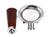 58mm Coffee Portafilter Coffee Machine Filter Coffee Machine Replacement Parts with Wooden Handle V1294-YM0523-3113220050311