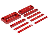 Metric Setup Blocks Woodworking Setup Bars 9 Pcs Precision Aluminum Alloy Height Gauge Set for V1192-AZ-W-17061