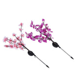 2Pcs/Set Solar Power LED Artificial Orchid Tree Lights for Garden Courtyard Lawn Decoration V1294-YM0901-3111200165811