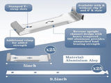 25 Sets 5" Aluminum Roof Gutter Hanger with Straps for Fixing Without Eaves, Ideal for Aluminum and V1258-DP02-C-2845