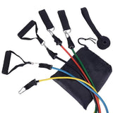 11-Piece Resistance Bands Set for Yoga and Rehab, MultiColor V1237-ZY-506-0323