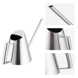 900ml Stainless Steel Watering Can Brushed Garden Planting Indoor Outdoor V1294-YM0722-JY01276