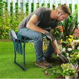 XXL Garden Kneeler Seat Stool with Pocket, 150kg Load V178-66983