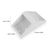 Plated Silver Electrical Outlet Box for Laboratory Benches with Flush Mount and Thermal Stability V1192-AZ-W-31479