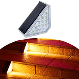 Dimnezz Solar Warm White Triangle Step Lights V1003-DMS101-SOSL80LM-WRMWHT-4PK