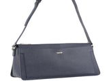 Morrissey Italian Structured Leather Cross Body Handbag Tote Bag - Navy V563-MO-3162-NAVY
