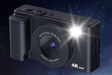 4K Digital Camera Flip Screen Autofocus for Vlogging and Photography Beginners - Black V1263-JX-6749-1