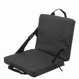 Portable Foldable Chair with Backrest Comfortable Stadium Seat Cushion for Outdoor Camping Beach V1369-AZ3-W-19074