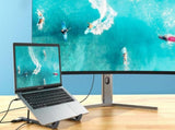 8-in 1 Laptop Stand with Docking Station USB 3.0 PD 100W 4K HDMI for MacBook V1263-JX-7601