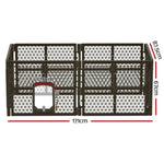 i.Pet Dog Playpen Enclosure 6 Panel Pet Fence Plastic Play Pen PET-DOGPLAYPEN-PL-6-BR