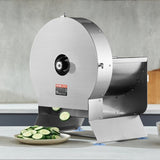 VEVOR Electric Vegetable Slicer, 0-0.5"/0-12mm Thickness Adjustable Commercial Slicer Machine, V952-DDSCQPJBXG133TSLKV3