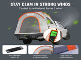 Truck Bed Tent, 5.5'-6' Pickup Truck Tent with Rain and Carry Bag, Waterproof PU2000mm Double V952-PKZP558550600WTK5V0