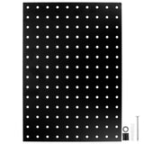 Wall Mount Metal Pegboard Panel Black for Garage Organization and Tool Display V1192-AZ-W-25612
