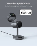 Aukey MagFusion 3-in-1 Pro Qi2 Magnetic Fast Wireless Charging Station with Active Cooling V1089-LLTSAUN1059379