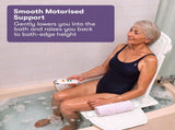 EQUIPMED Motorised Bath Lift Chair, Electric Battery Operated Reclining Seat, Bathing Aid for V219-HCHSHWEQ6PWA